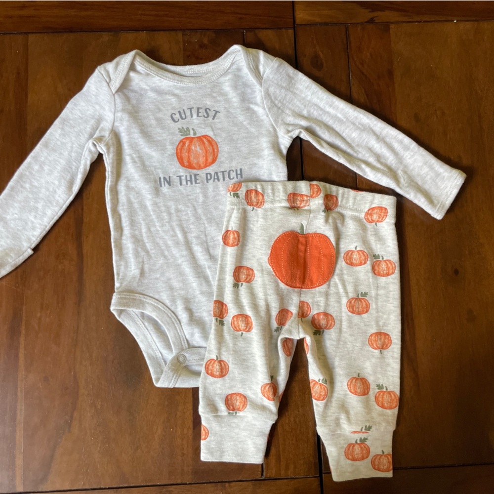 Pumpkin Patch Baby Outfit 0-3 months 100% cotton